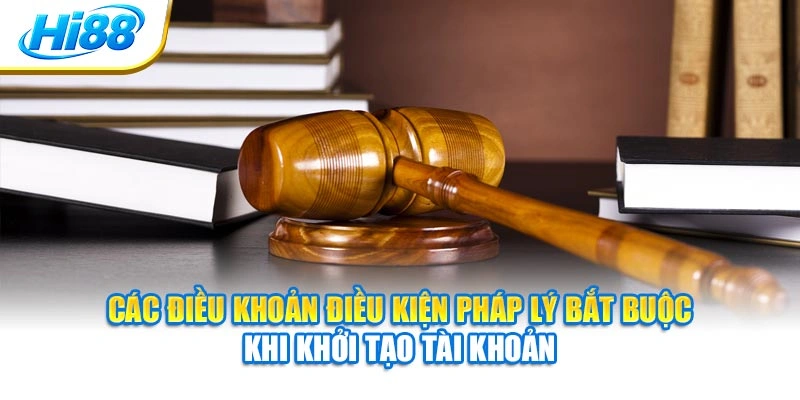 Các điều khoản điều kiện pháp lý bắt buộc khi khởi tạo tài khoản